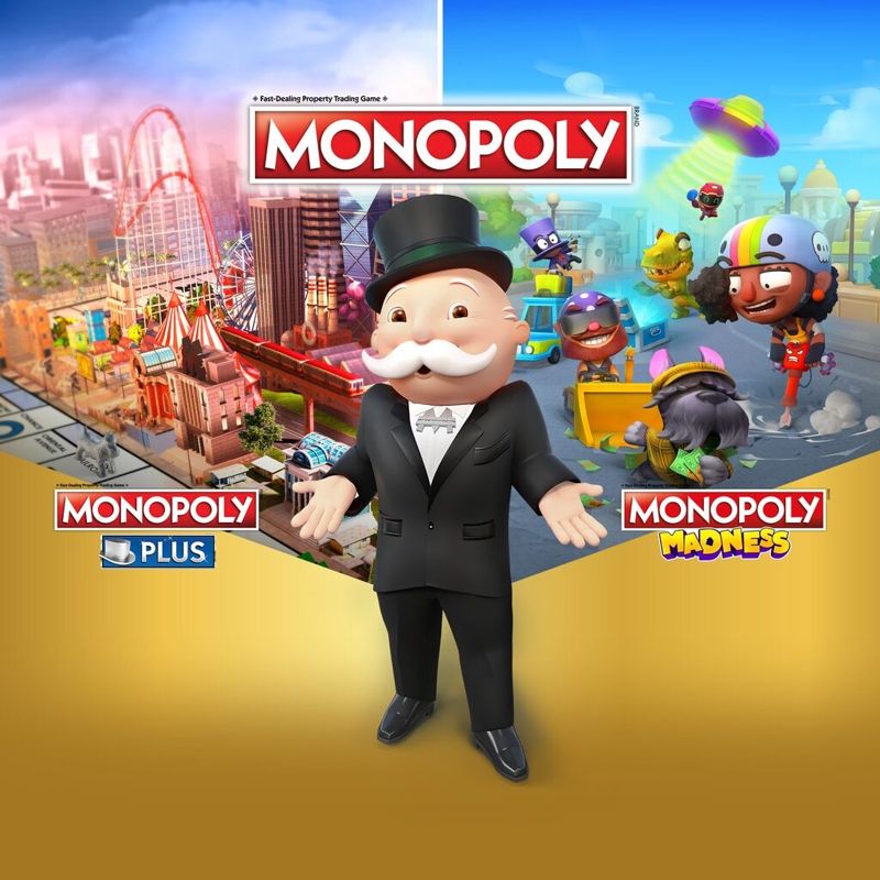 Monopoly Plus & Monopoly Madness box art for Playstation 4
